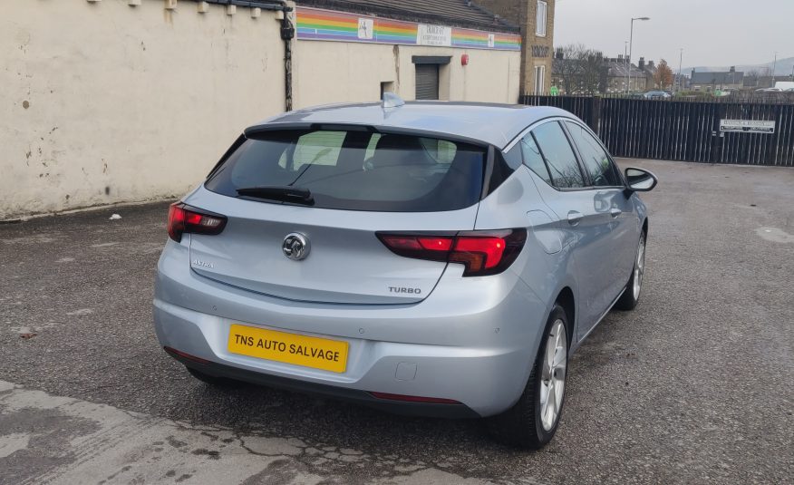 2017 (17) VAUXHALL ASTRA 1.4i TURBO SRI NAV UNRECORDED DAMAGED SALVAGE