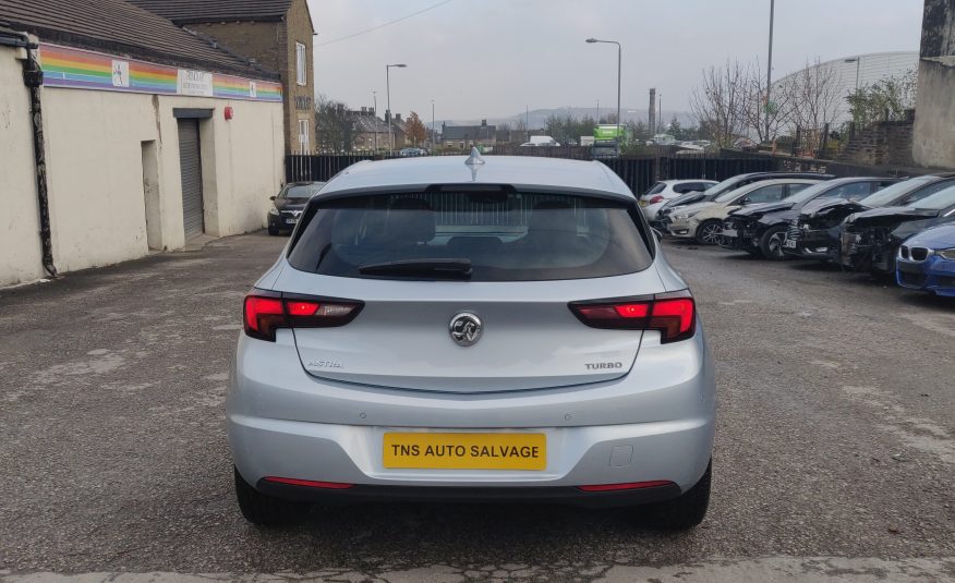 2017 (17) VAUXHALL ASTRA 1.4i TURBO SRI NAV UNRECORDED DAMAGED SALVAGE