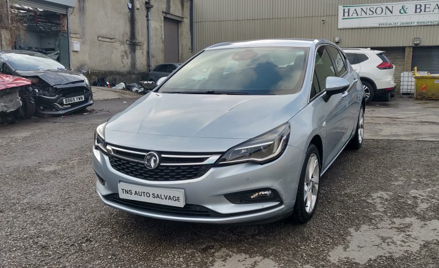 2017 (17) VAUXHALL ASTRA 1.4i TURBO SRI NAV UNRECORDED DAMAGED SALVAGE