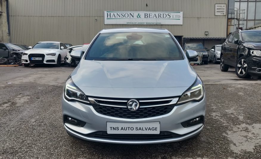 2017 (17) VAUXHALL ASTRA 1.4i TURBO SRI NAV UNRECORDED DAMAGED SALVAGE