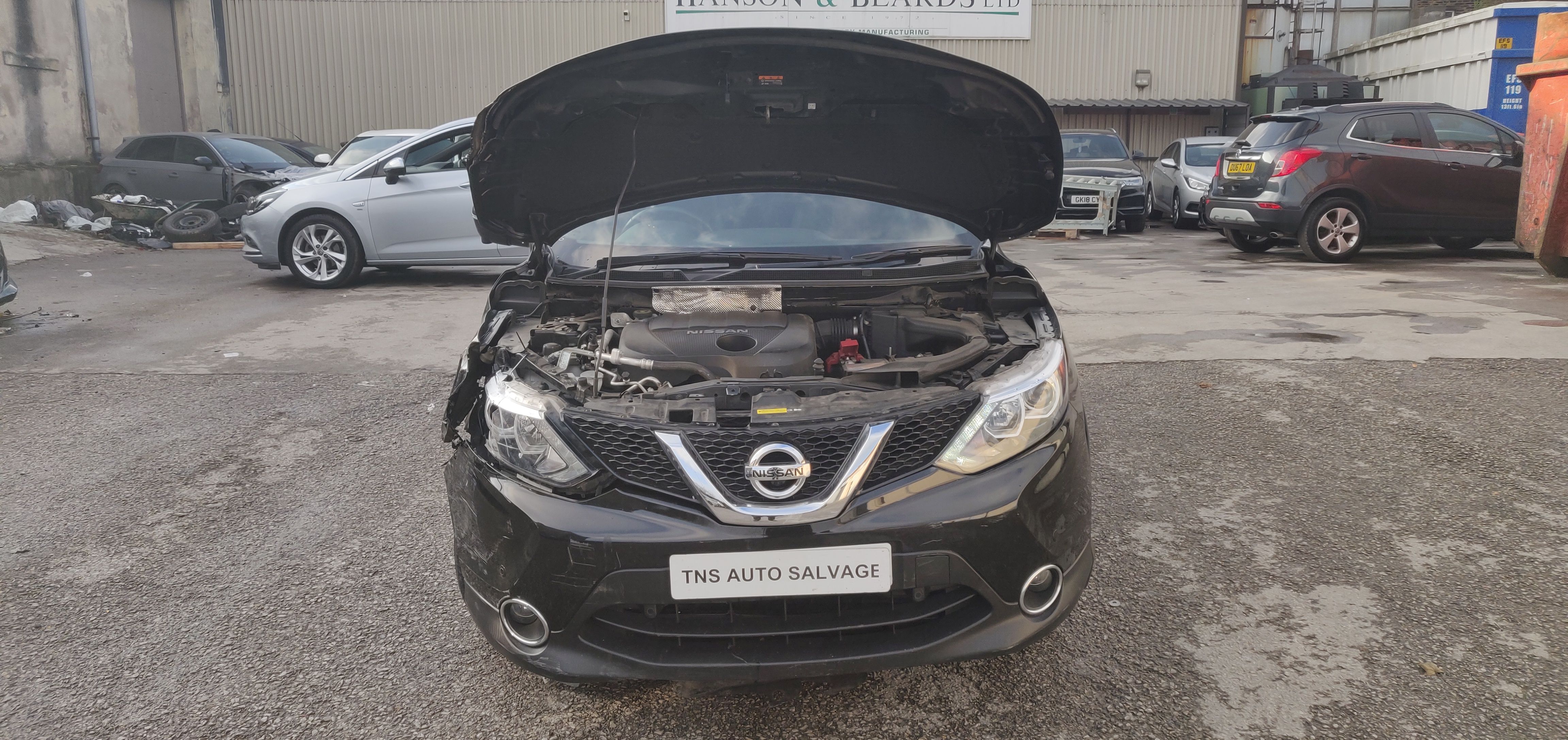 2017 NISSAN QASHQAI N-VISION 1.5 DCI PREMIUM PAC ACENTA CAT S DAMAGED SALVAGE