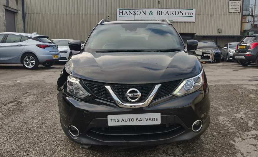 2017 NISSAN QASHQAI N-VISION 1.5 DCI PREMIUM PAC ACENTA CAT S DAMAGED SALVAGE