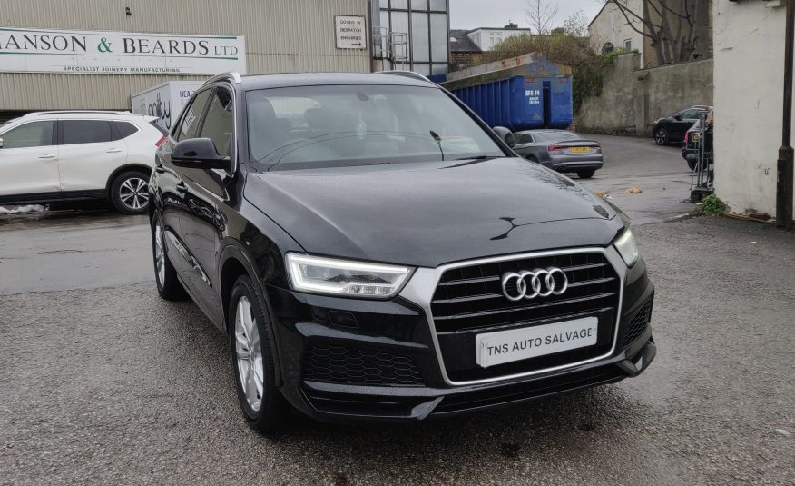 2018 18 AUDI Q3 1.4 TFSI AUTO S LINE S-TRONIC UNRECORDED DAMAGED SALVAGE