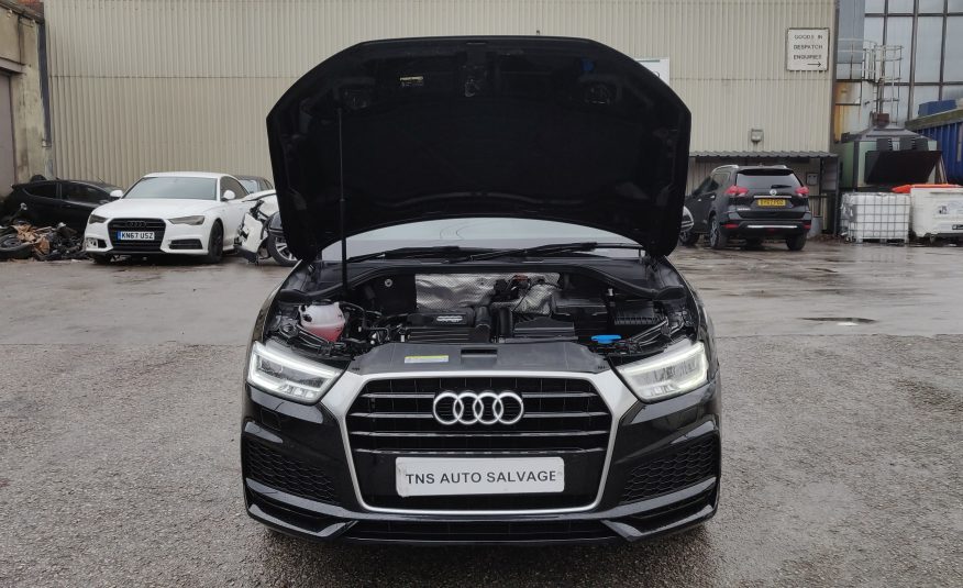 2018 18 AUDI Q3 1.4 TFSI AUTO S LINE S-TRONIC UNRECORDED DAMAGED SALVAGE