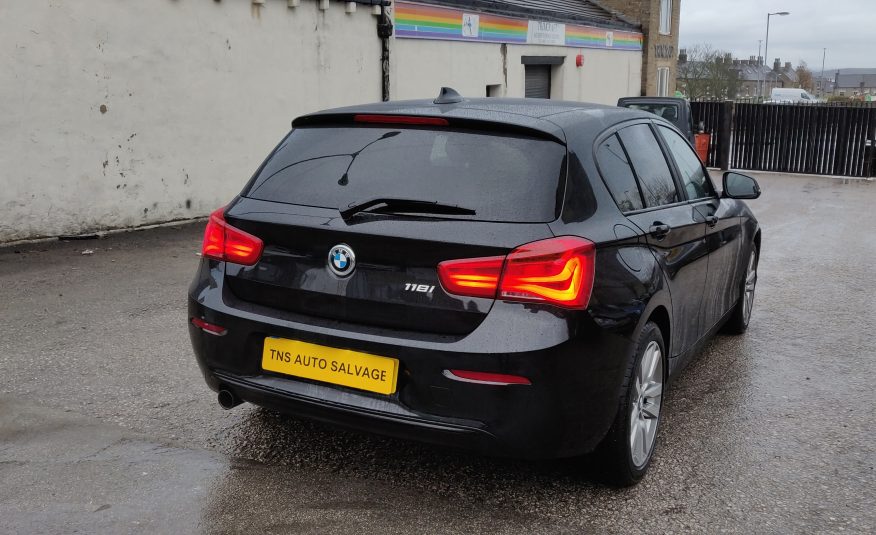 2018 18 BMW 1 SERIES 118i 1.5i SPORT SPORTS HATCH UNRECORDED DAMAGED SALVAGE