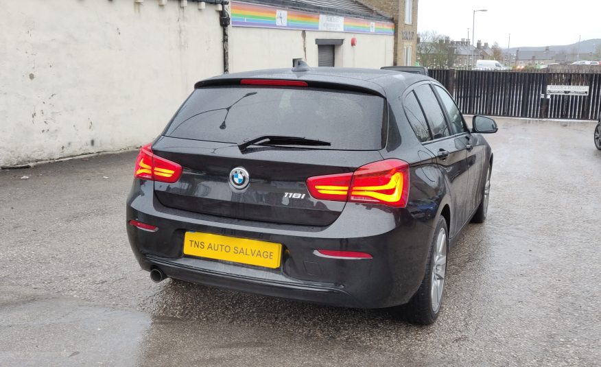 2018 18 BMW 1 SERIES 118i 1.5i SPORT SPORTS HATCH UNRECORDED DAMAGED SALVAGE