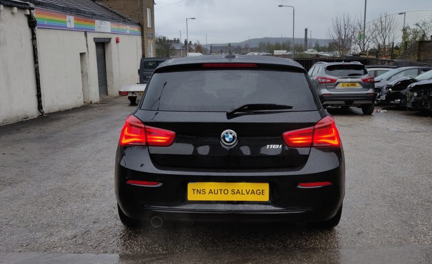 2018 18 BMW 1 SERIES 118i 1.5i SPORT SPORTS HATCH UNRECORDED DAMAGED SALVAGE