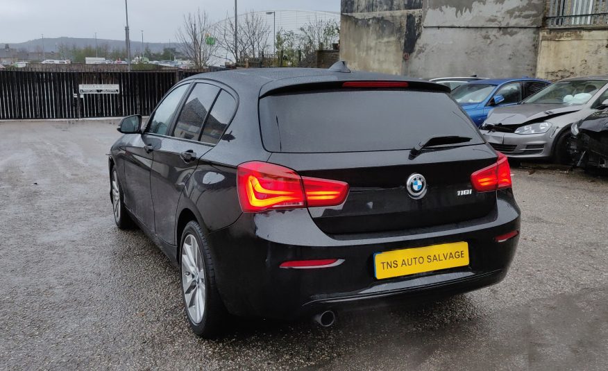 2018 18 BMW 1 SERIES 118i 1.5i SPORT SPORTS HATCH UNRECORDED DAMAGED SALVAGE