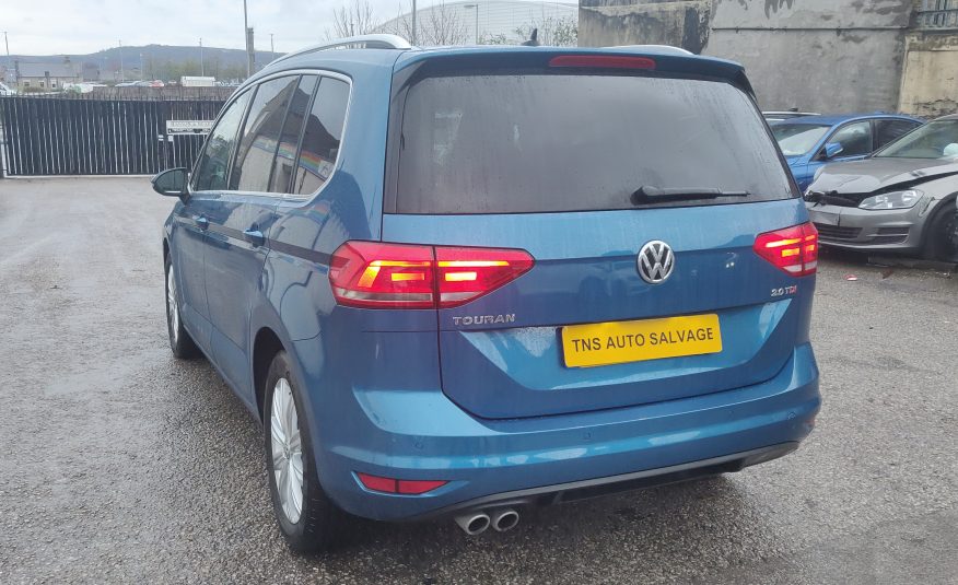 2016 66 VOLKSWAGEN TOURAN SEL 2.0 TDI DSG BLUEMOTION UNRECORDED DAMAGED SALVAGE