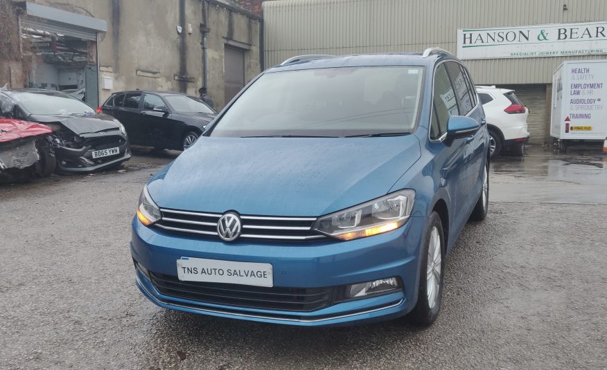 2016 66 VOLKSWAGEN TOURAN SEL 2.0 TDI DSG BLUEMOTION UNRECORDED DAMAGED SALVAGE