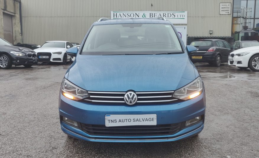 2016 66 VOLKSWAGEN TOURAN SEL 2.0 TDI DSG BLUEMOTION UNRECORDED DAMAGED SALVAGE