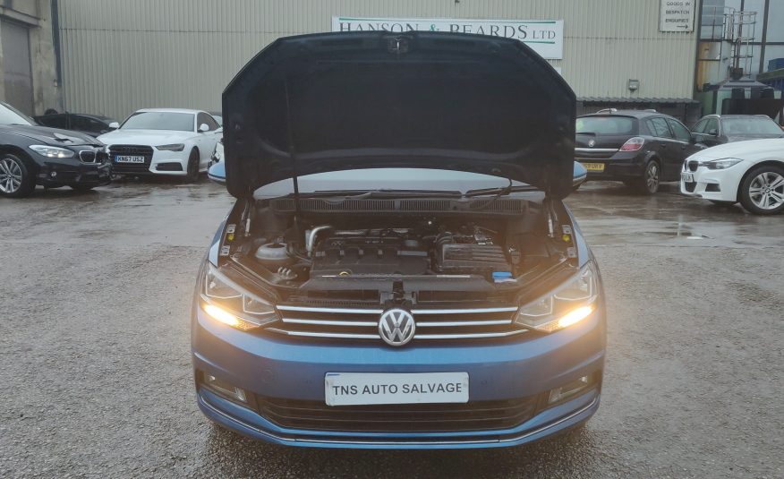 2016 66 VOLKSWAGEN TOURAN SEL 2.0 TDI DSG BLUEMOTION UNRECORDED DAMAGED SALVAGE