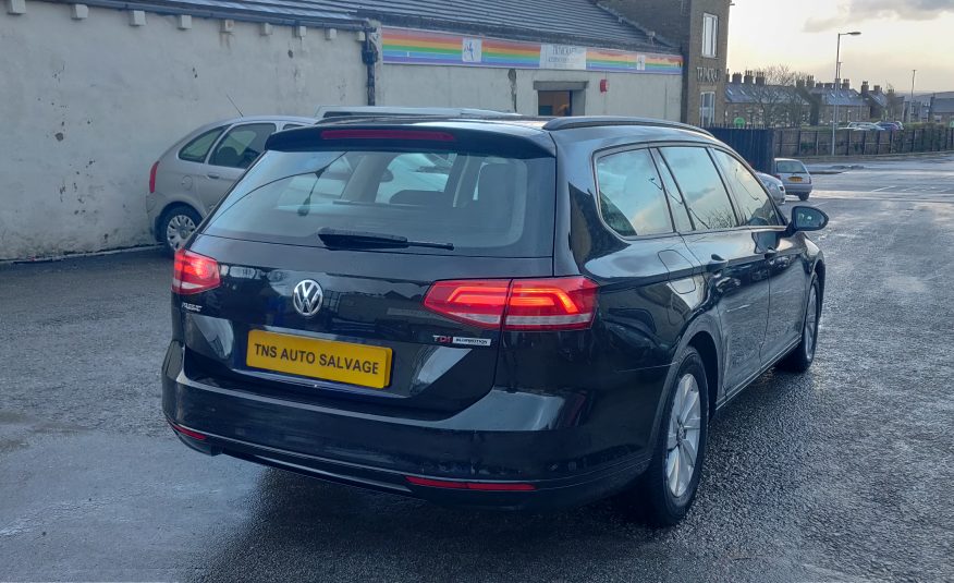 2017 17 VOLKSWAGEN PASSAT S BLUEMOTION 1.6 TDI UNRECORDED DAMAGED SALVAGE