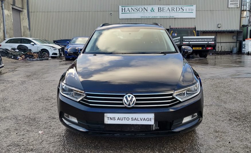 2017 17 VOLKSWAGEN PASSAT S BLUEMOTION 1.6 TDI UNRECORDED DAMAGED SALVAGE