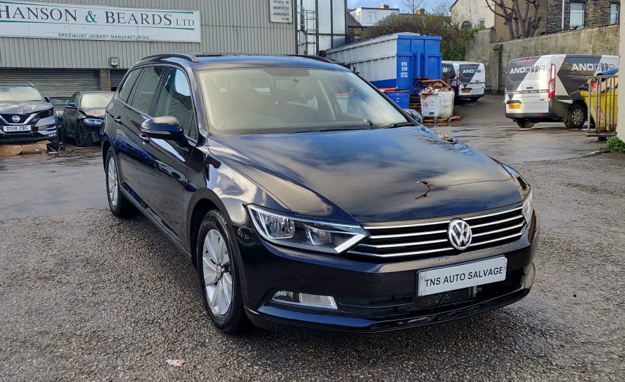 2017 17 VOLKSWAGEN PASSAT S BLUEMOTION 1.6 TDI UNRECORDED DAMAGED SALVAGE