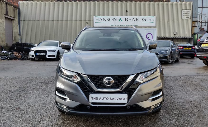 2018 18 NISSAN QASHQAI TEKNA 1.5 DCI GLASS ROOF CAT S DAMAGED SALVAGE