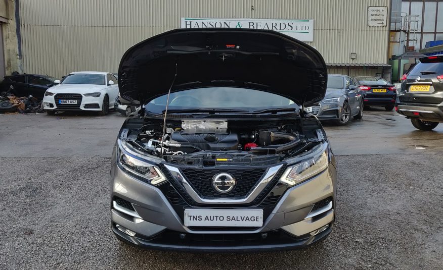 2018 18 NISSAN QASHQAI TEKNA 1.5 DCI GLASS ROOF CAT S DAMAGED SALVAGE