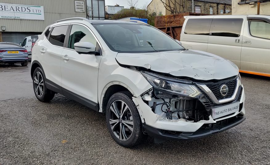 2018 18 NISSAN QASHQAI N-CONNECTA 1.5 DCI GLASS ROOF CAT S DAMAGED SALVAGE