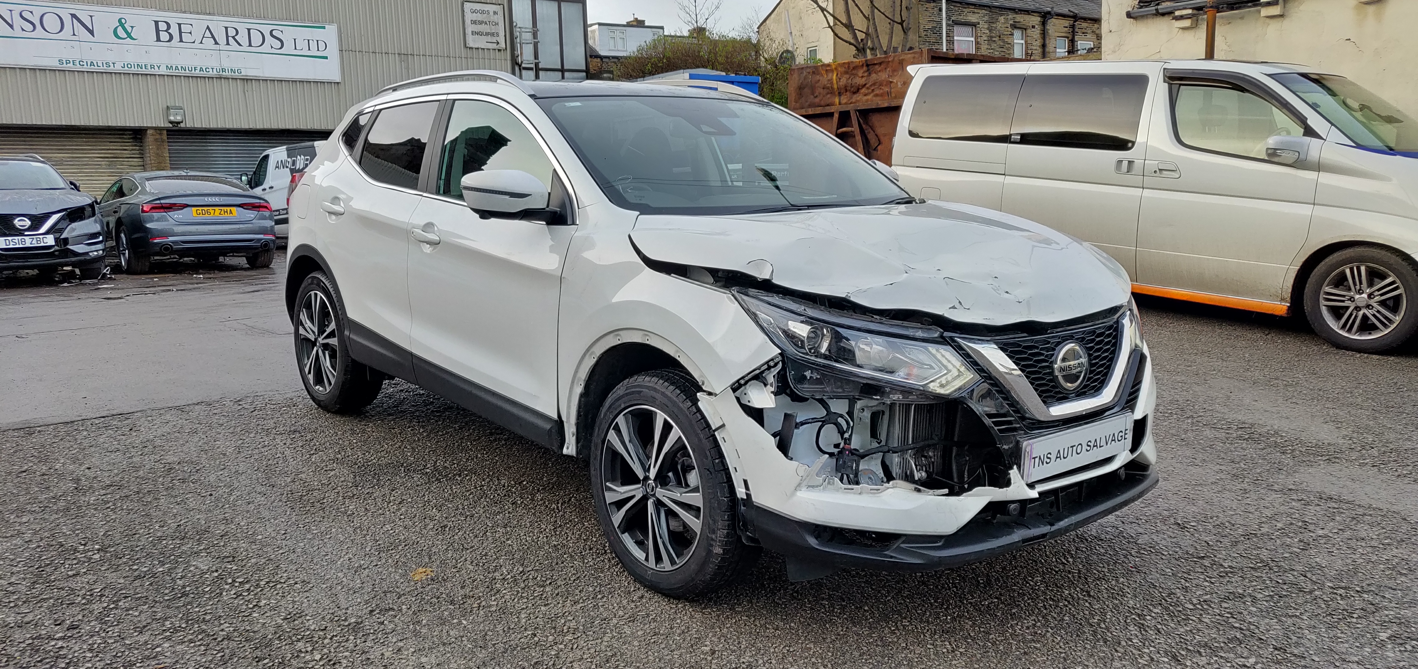 2018 18 NISSAN QASHQAI N-CONNECTA 1.5 DCI GLASS ROOF CAT S DAMAGED SALVAGE