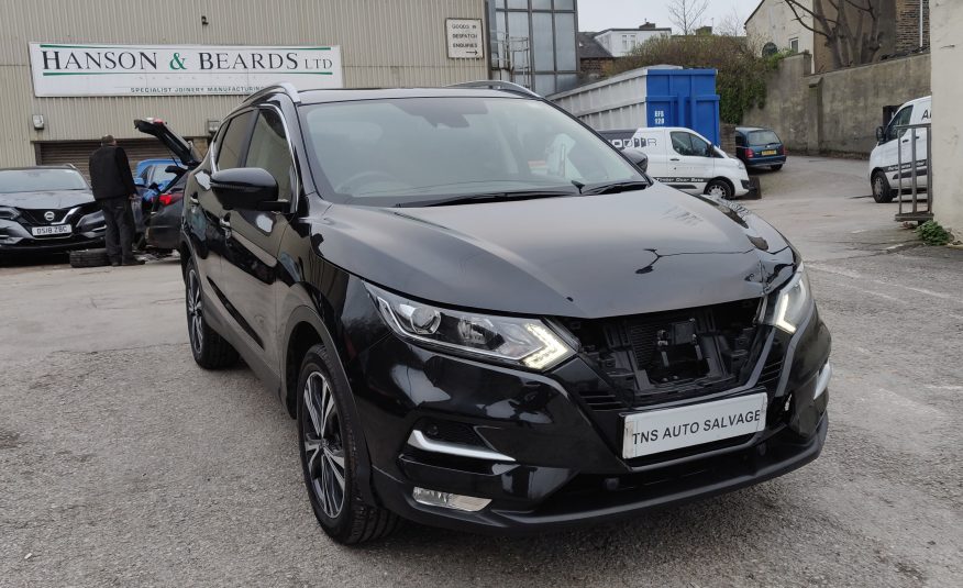 2017 NISSAN QASHQAI N-CONNECTA 1.5 DCI GLASS ROOF UNRECORDED DAMAGED SALVAGE