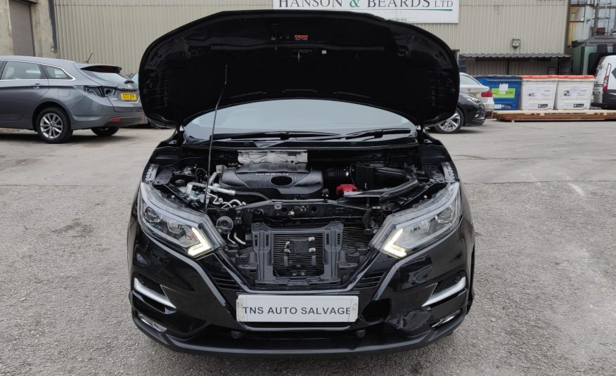 2017 NISSAN QASHQAI N-CONNECTA 1.5 DCI GLASS ROOF UNRECORDED DAMAGED SALVAGE