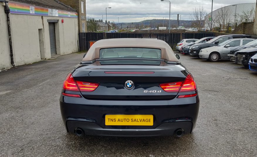 2017 67 BMW 6 SERIES 640D 3.0 M SPORT AUTO UNRECORDED DAMAGED SALVAGE