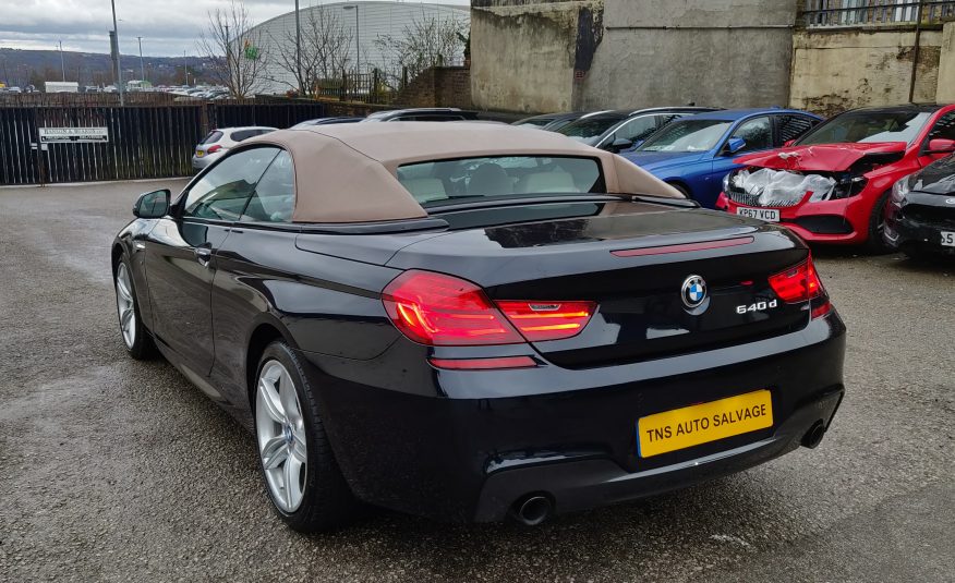 2017 67 BMW 6 SERIES 640D 3.0 M SPORT AUTO UNRECORDED DAMAGED SALVAGE