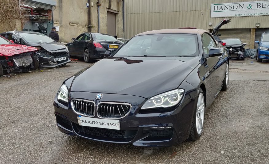 2017 67 BMW 6 SERIES 640D 3.0 M SPORT AUTO UNRECORDED DAMAGED SALVAGE