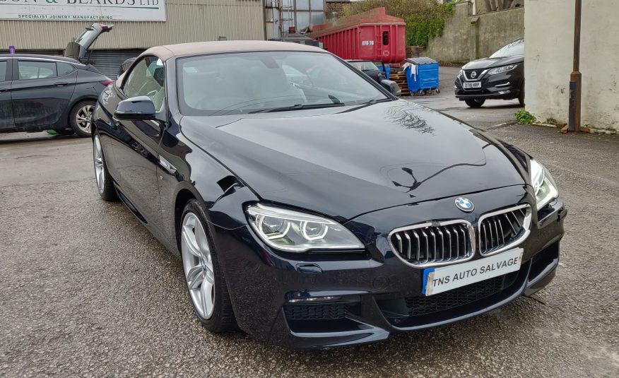 2017 67 BMW 6 SERIES 640D 3.0 M SPORT AUTO UNRECORDED DAMAGED SALVAGE