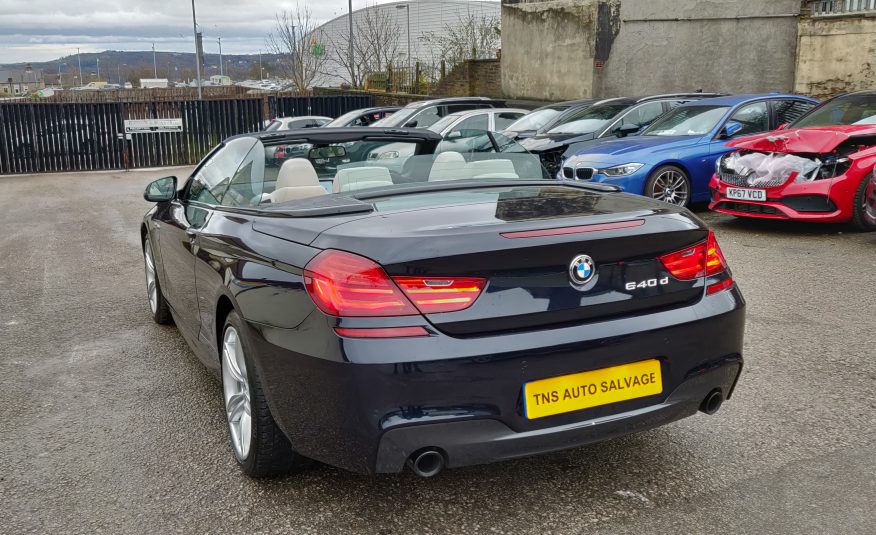 2017 67 BMW 6 SERIES 640D 3.0 M SPORT AUTO UNRECORDED DAMAGED SALVAGE