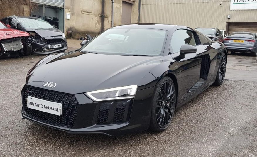 2017 AUDI R8 V10 PLUS COUPE 5.2 FSI QUATTRO UNRECORDED DAMAGED SALVAGE