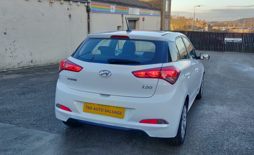 2018 18 HYUNDAI i20 1.2L S AIR MPI UNRECORDED DAMAGED SALVAGE