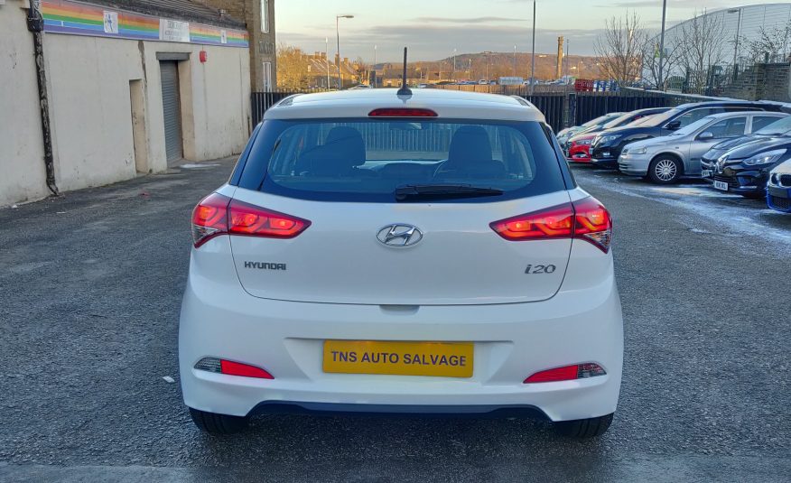 2018 18 HYUNDAI i20 1.2L S AIR MPI UNRECORDED DAMAGED SALVAGE