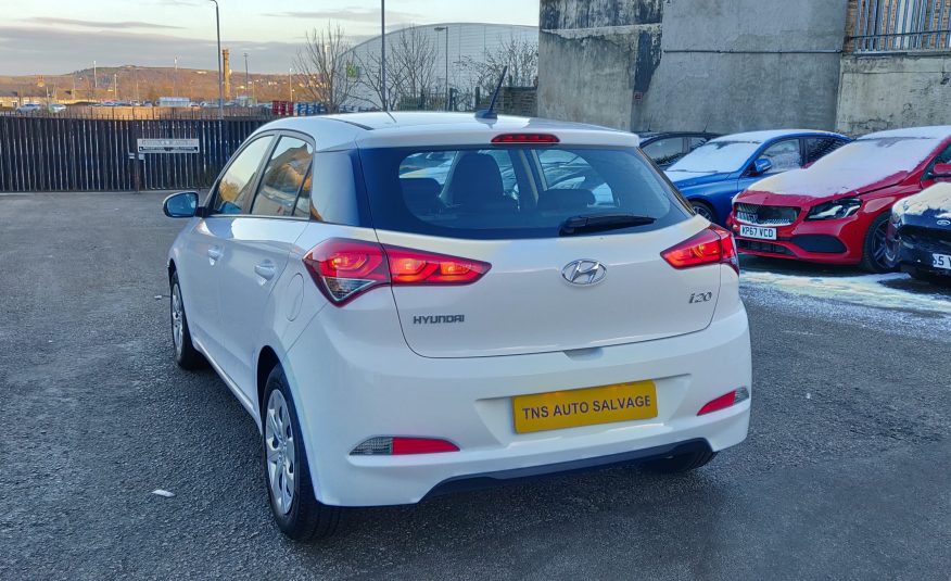 2018 18 HYUNDAI i20 1.2L S AIR MPI UNRECORDED DAMAGED SALVAGE