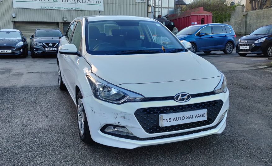 2018 18 HYUNDAI i20 1.2L S AIR MPI UNRECORDED DAMAGED SALVAGE