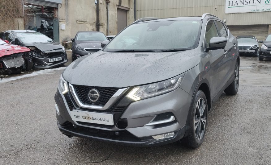 2018 18 NISSAN QASHQAI N-CONNECTA 1.5 DCI UNRECORDED DAMAGED SALVAGE