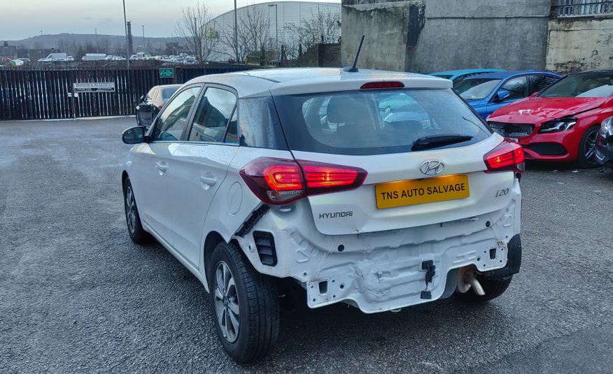 2018 68 HYUNDAI i20 1.2L SE MPI NEW SHAPE CAT S DAMAGED SALVAGE