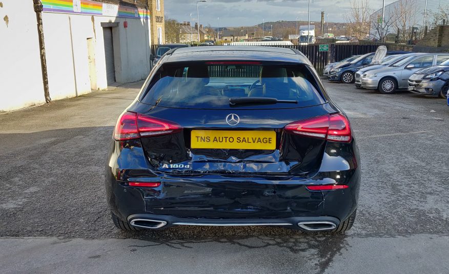 2018 68 MERCEDES-BENZ A CLASS A180D CAT S DAMAGED SALVAGE