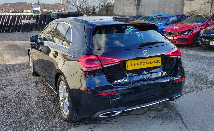 2018 68 MERCEDES-BENZ A CLASS A180D CAT S DAMAGED SALVAGE