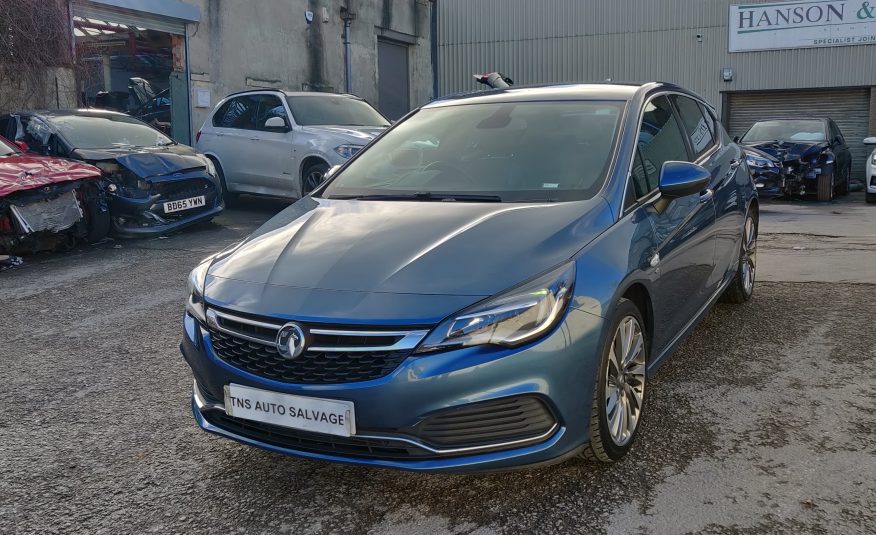 2017 VAUXHALL ASTRA 1.6 CDTI AUTO ELITE NAV VXR UNRECORDED DAMAGED SALVAGE