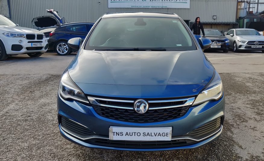 2017 VAUXHALL ASTRA 1.6 CDTI AUTO ELITE NAV VXR UNRECORDED DAMAGED SALVAGE