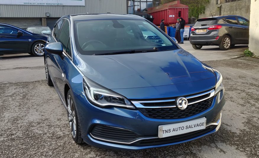 2017 VAUXHALL ASTRA 1.6 CDTI AUTO ELITE NAV VXR UNRECORDED DAMAGED SALVAGE