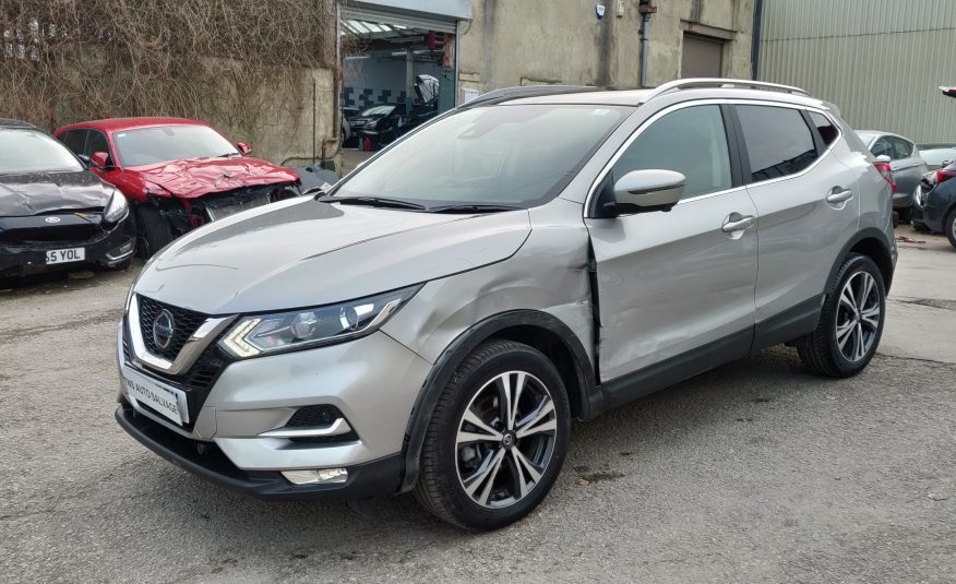 2018 18 NISSAN QASHQAI N-CONNECTA 1.2 DIG-T UNRECORDED DAMAGED SALVAGE