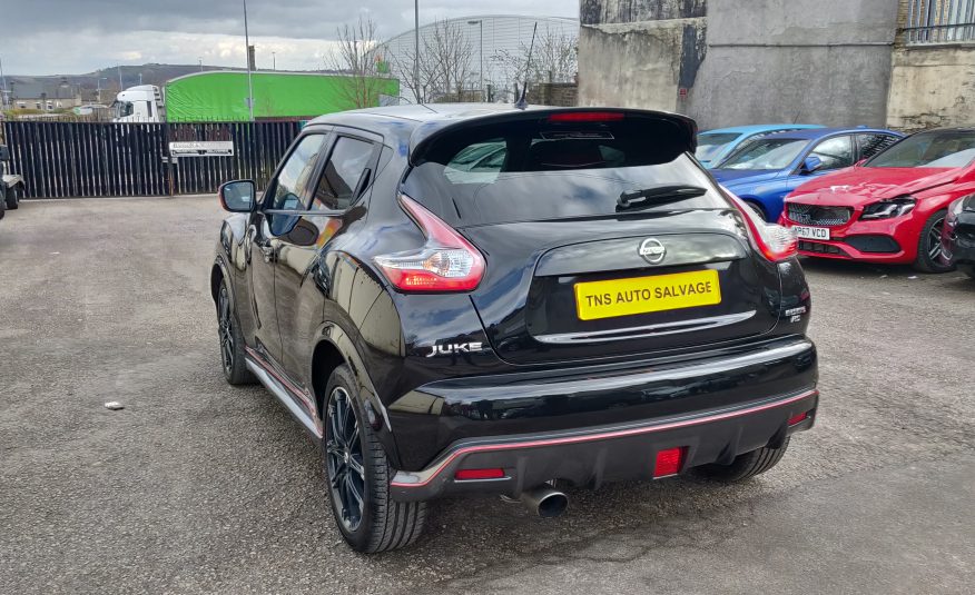 2016 66 NISSAN JUKE NISMO RS 1.6 DIG-T UNRECORDED DAMAGED SALVAGE