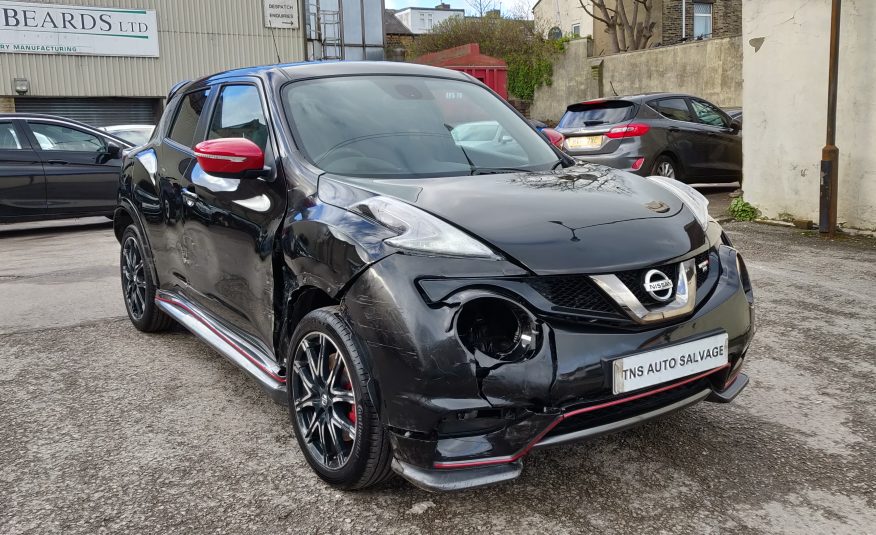 2016 66 NISSAN JUKE NISMO RS 1.6 DIG-T UNRECORDED DAMAGED SALVAGE