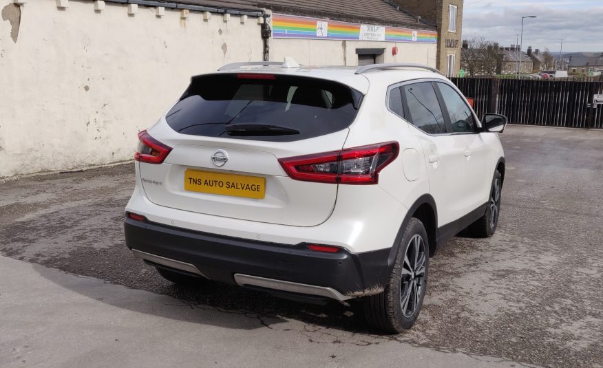 2018 68 NISSAN QASHQAI N-CONNECTA 1.5 DCI UNRECORDED DAMAGED SALVAGE