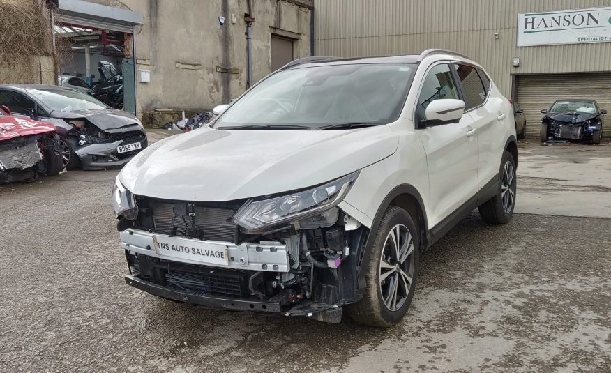 2018 68 NISSAN QASHQAI N-CONNECTA 1.5 DCI UNRECORDED DAMAGED SALVAGE