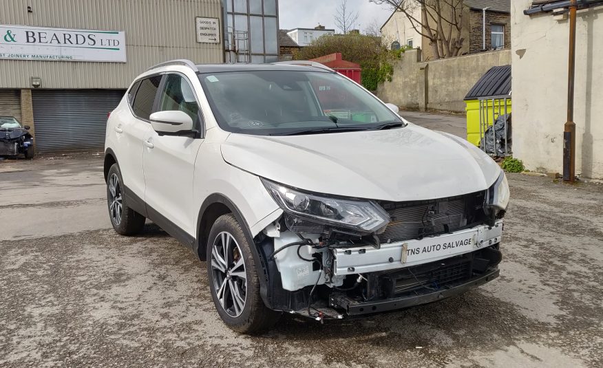 2018 68 NISSAN QASHQAI N-CONNECTA 1.5 DCI UNRECORDED DAMAGED SALVAGE