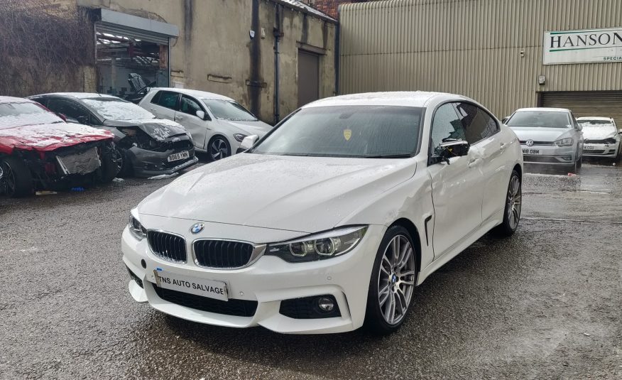 2018 68 BMW 4 SERIES 420i M SPORT AUTO GRAN COUPE UNRECORDED DAMAGED SALVAGE