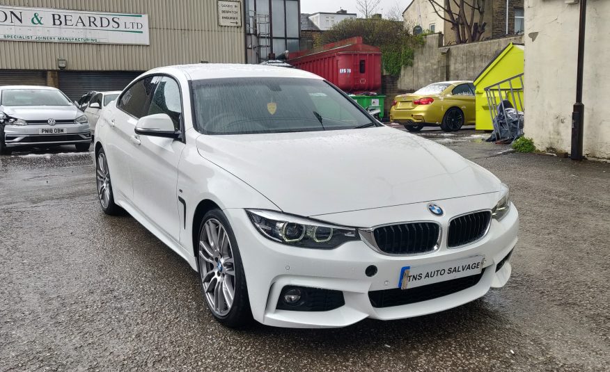 2018 68 BMW 4 SERIES 420i M SPORT AUTO GRAN COUPE UNRECORDED DAMAGED SALVAGE